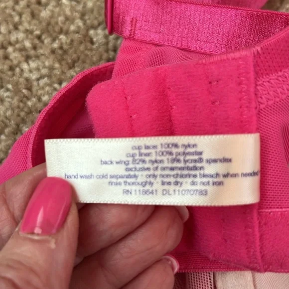 NWT Cacique Pink Lace Bra - Picture 13 of 14